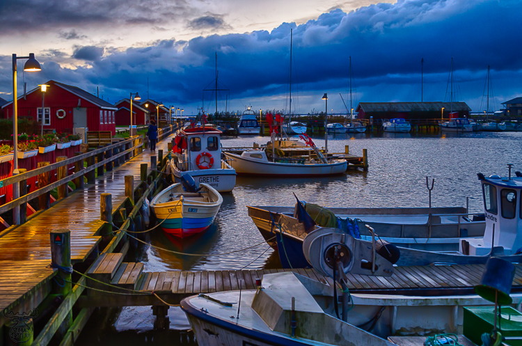 9430 - Ringkobing Harbor Clouds - -