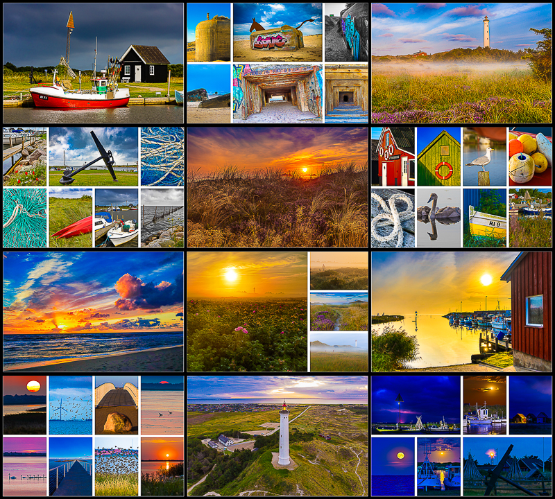 Sehnsucht Holmsland Klit - Impressionen und Collagen