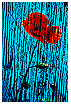  149 - Poppy on Wood - Mohn auf Holz 