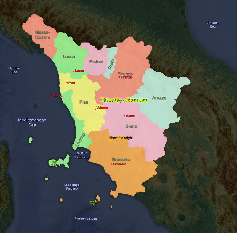 Mooseman de Gallery Tuscany - Tuscany Map Regions 
